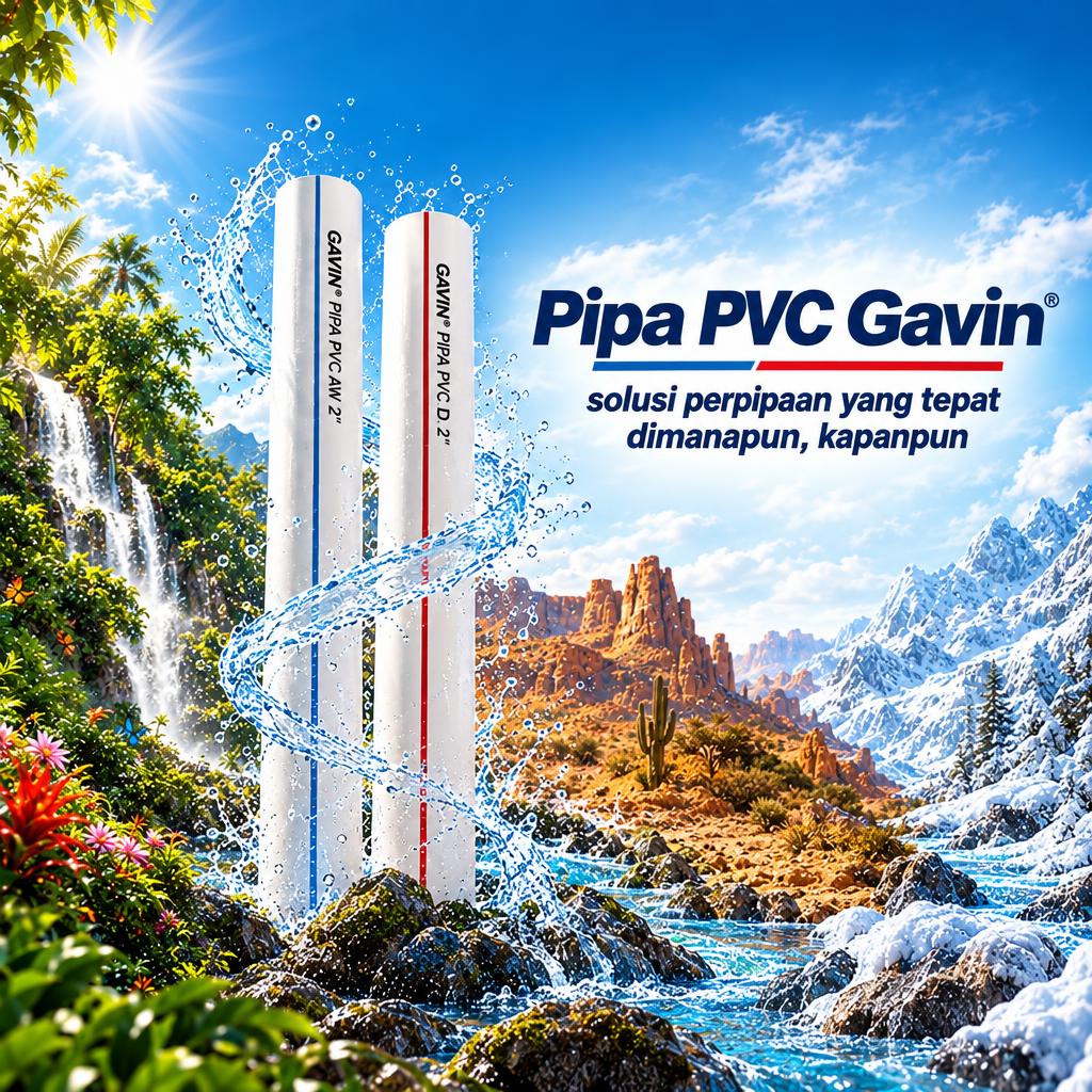 Pipa PVC Gavin - Solusi Perpipaan yang Tepat Dimanapun, Kapanpun